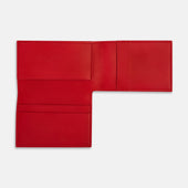 Red Leather Trifold Wallet