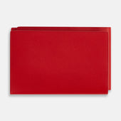 Red Leather Trifold Wallet