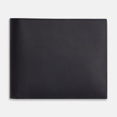 Navy Leather Bi-Fold Wallet