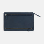 Full Grain Leather Zip Envelope Pouch