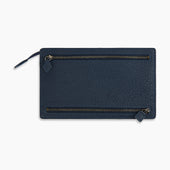 Full Grain Leather Zip Envelope Pouch