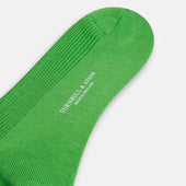 Bright Green Mid Length Merino Socks
