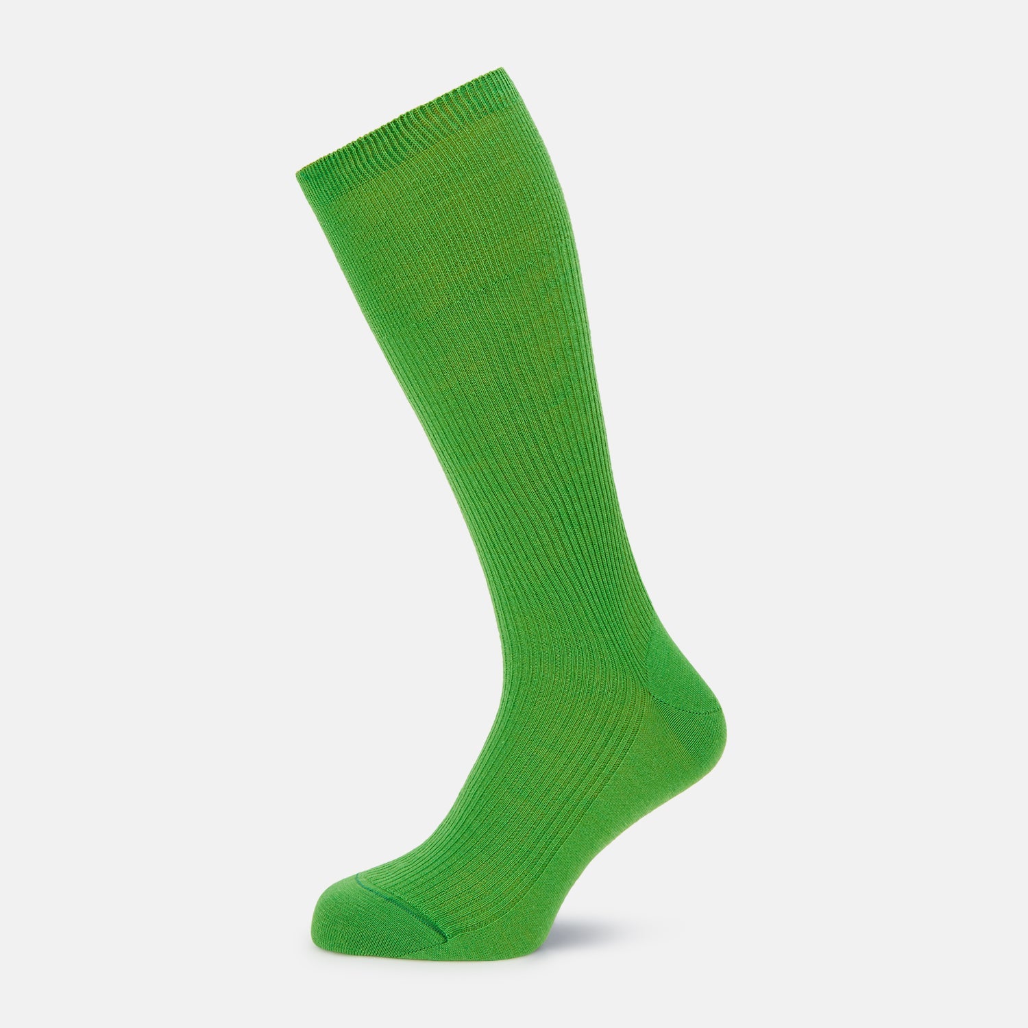 Bright Green Mid Length Merino Socks