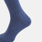 Azzurro Melange Cashmere Long Socks