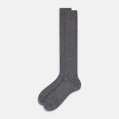 Melange Cashmere Long Socks