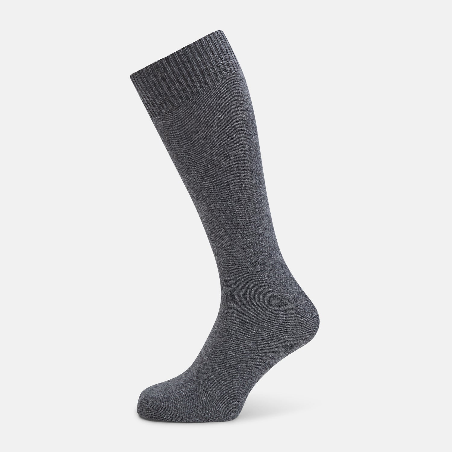 Melange Cashmere Mid Length Socks