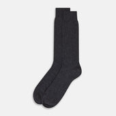 Melange Cashmere Mid Length Socks