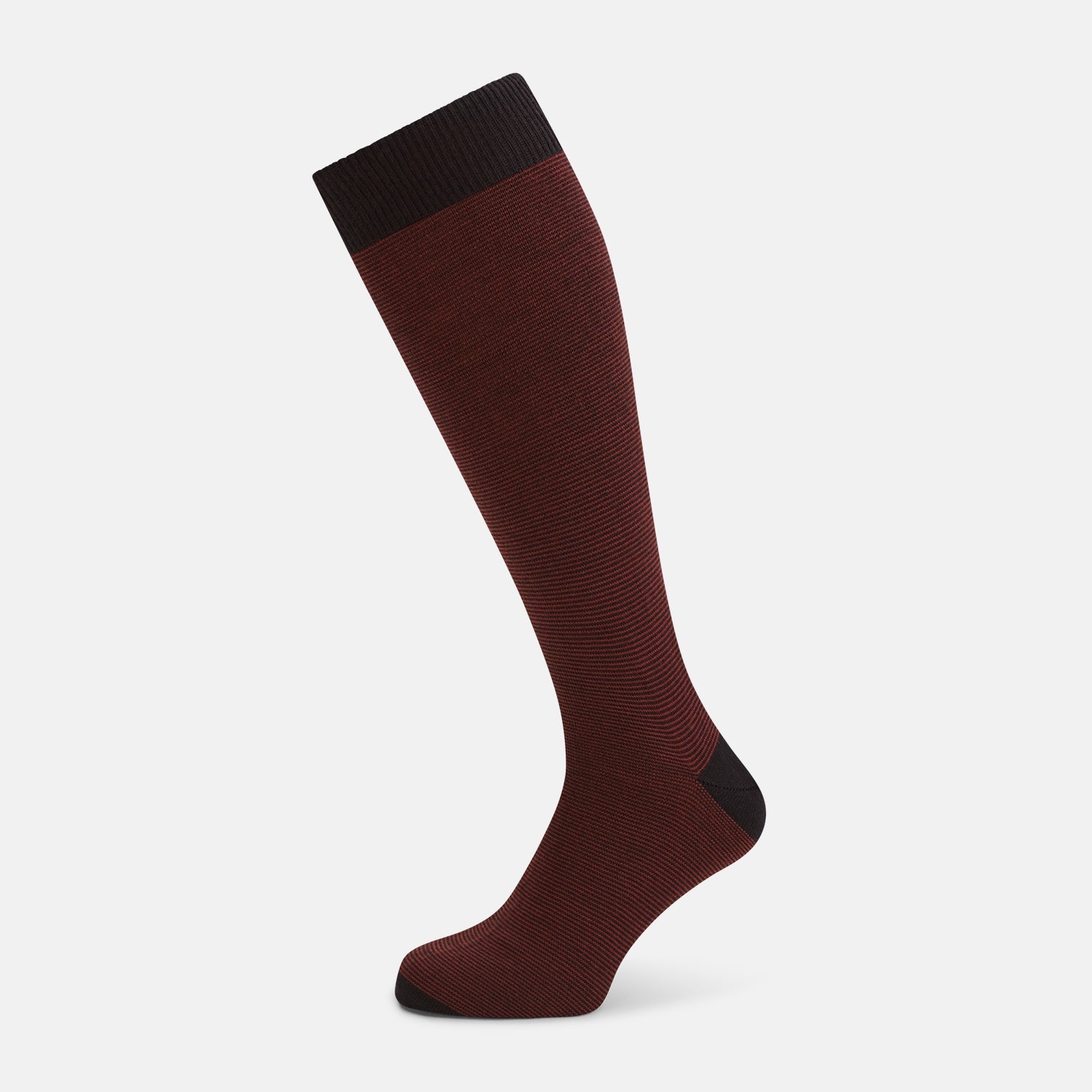 And Dark Brown Wool Long Socks
