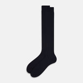 Ribbed Wool Long Socks