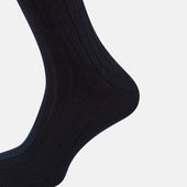 Ribbed Wool Long Socks