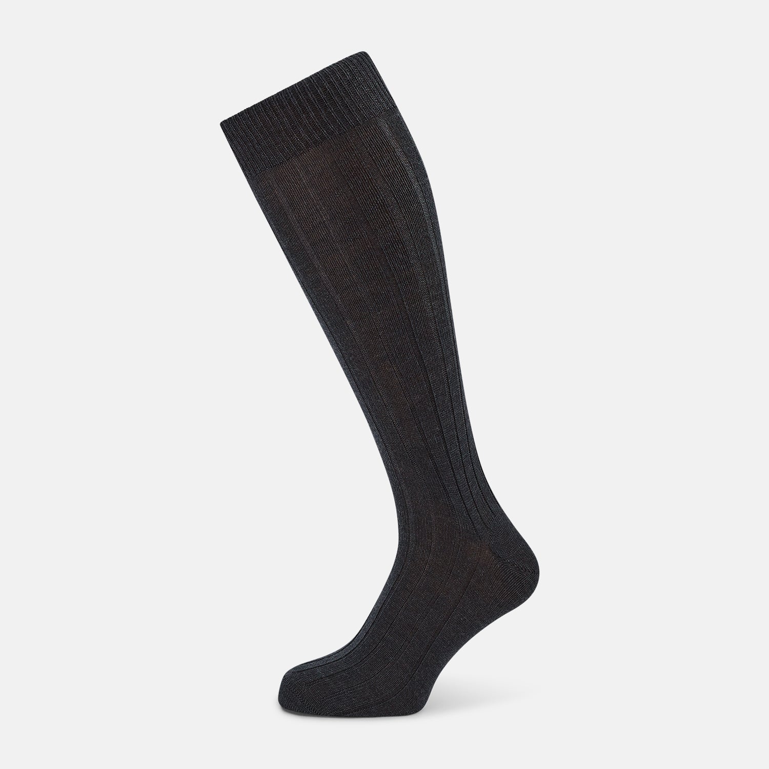 Ribbed Wool Long Socks