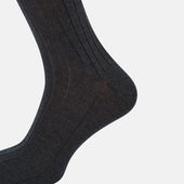 Ribbed Wool Long Socks