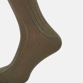 Ribbed Wool Long Socks