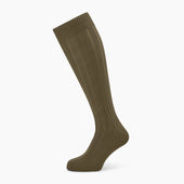 Ribbed Wool Long Socks