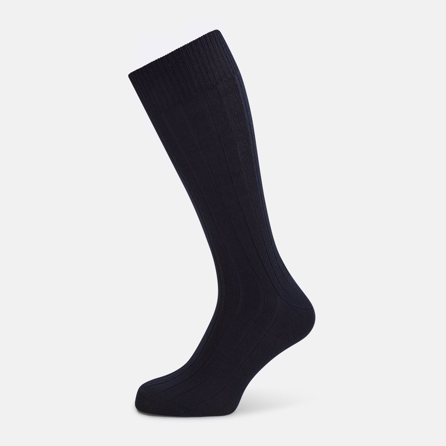 Ribbed Wool Mid Length Socks