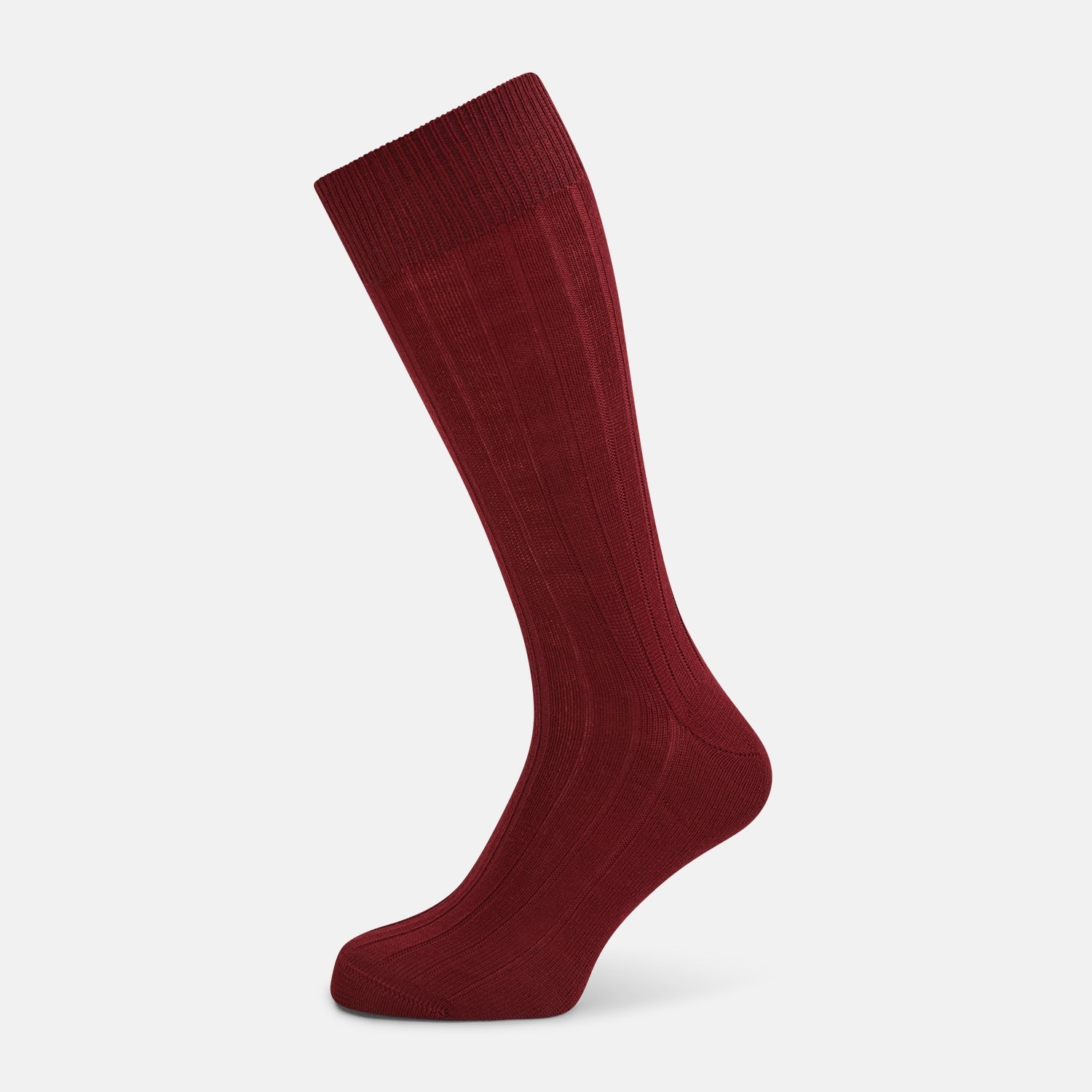 Ribbed Wool Mid Length Socks