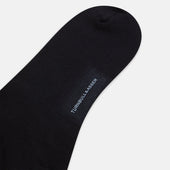 And Grey Check Wool Long Socks