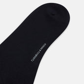 Royal Blue Check Wool Long Socks