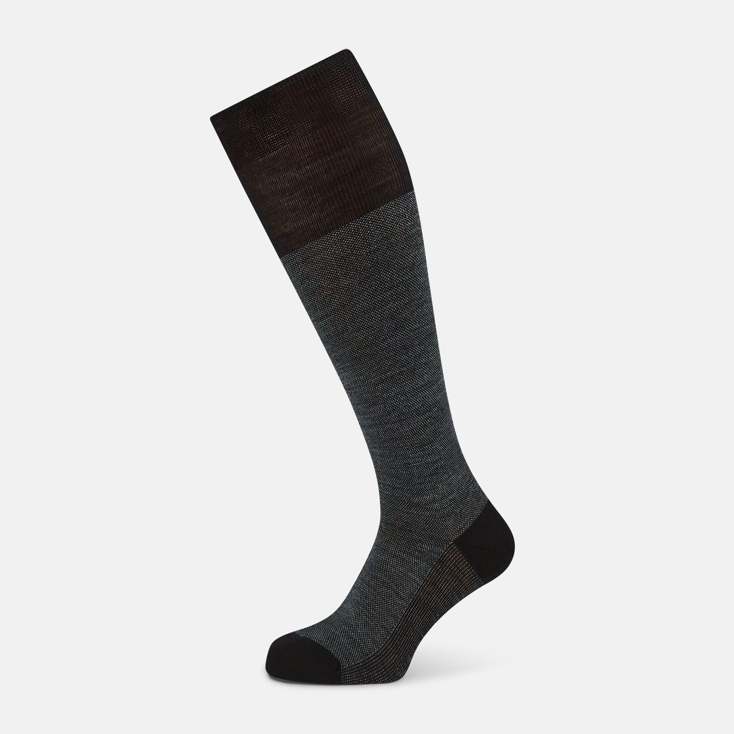 And Grey Wool Long Socks