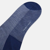 Pale Patterned Wool Long Socks