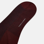 And Navy Wool Long Socks