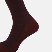 And Navy Wool Long Socks