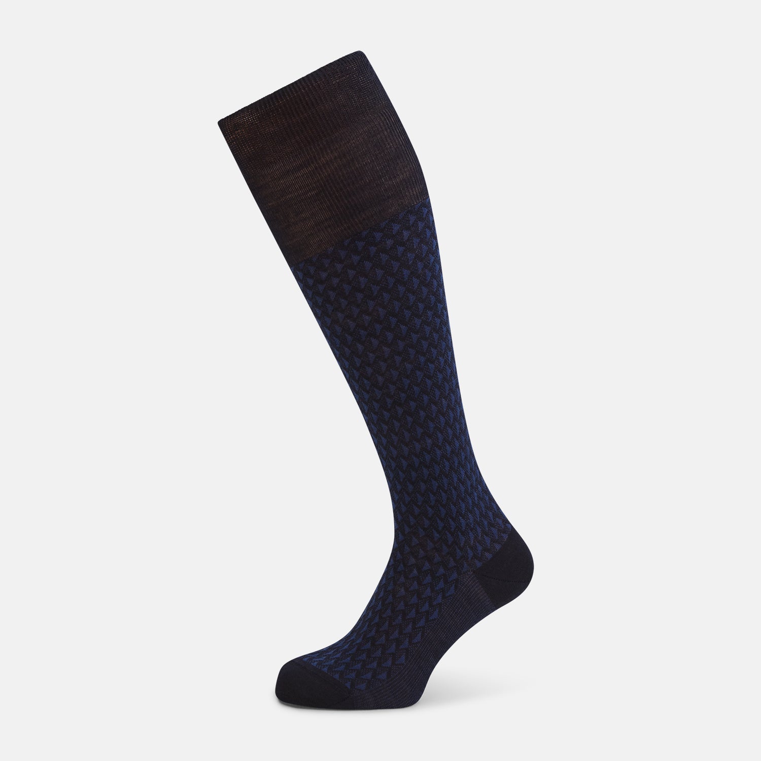 Motif Intarsia Wool Long Socks