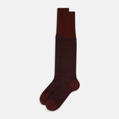 Motif Intarsia Wool Long Socks