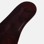 Motif Intarsia Wool Long Socks