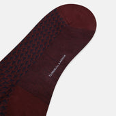 Motif Intarsia Wool Mid Length Socks