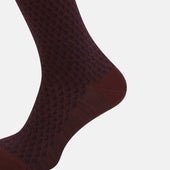 Motif Intarsia Wool Mid Length Socks