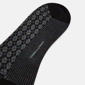Melange Antique Motif Wool Long Socks