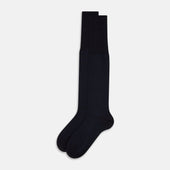 And Royal Blue Dot Wool Long Socks