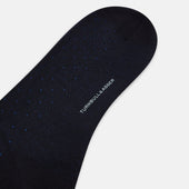 And Royal Blue Dot Wool Long Socks