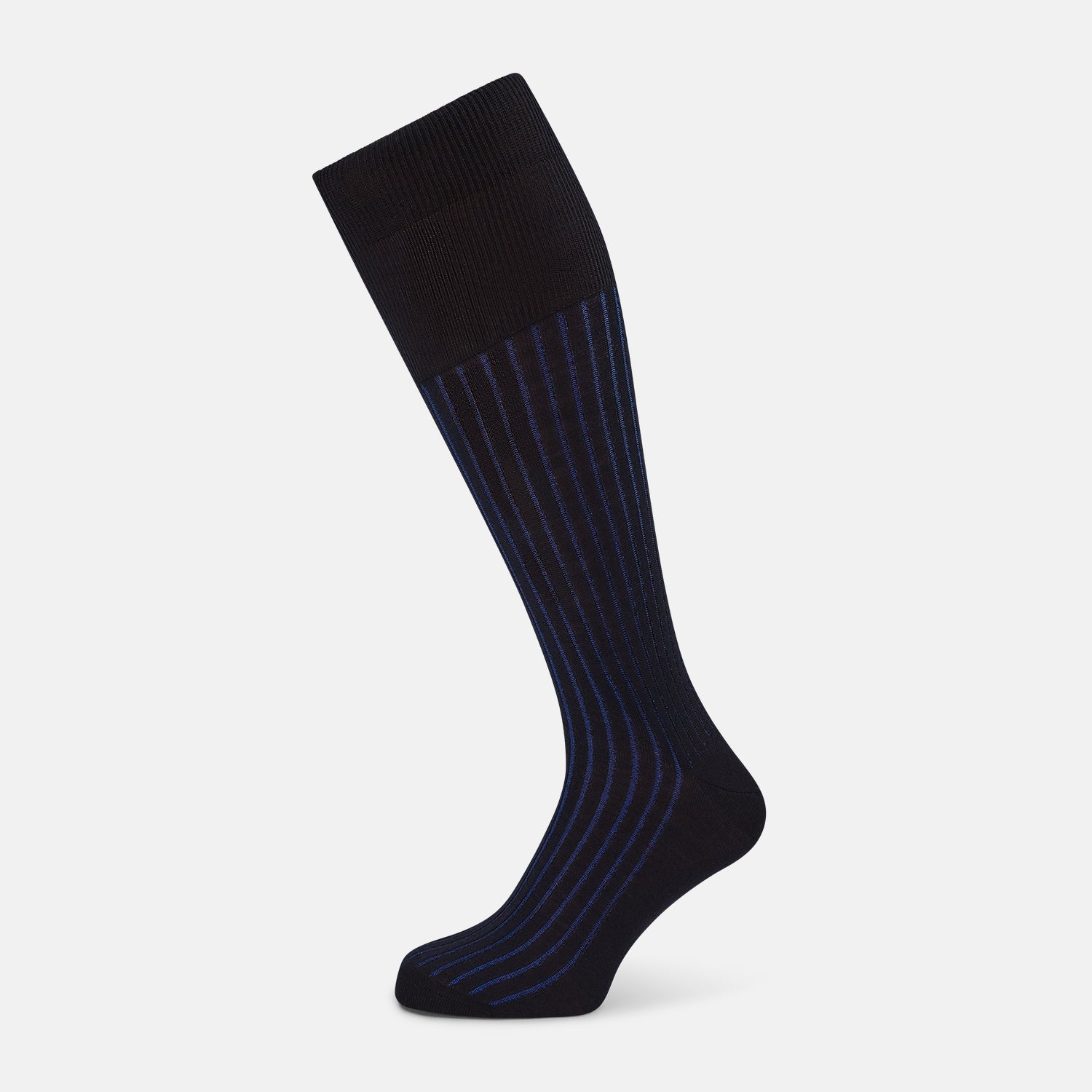 And Blue Wool Blend Long Socks