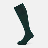 Forest Green Yarn Striped Wool Long Socks
