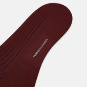And Blue Yarn Striped Wool Long Socks