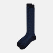 Motif Wool Long Socks