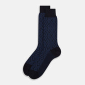 Diamond Wool Mid Length Socks