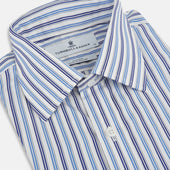 And Navy Multi Stripe Mayfair Shirt