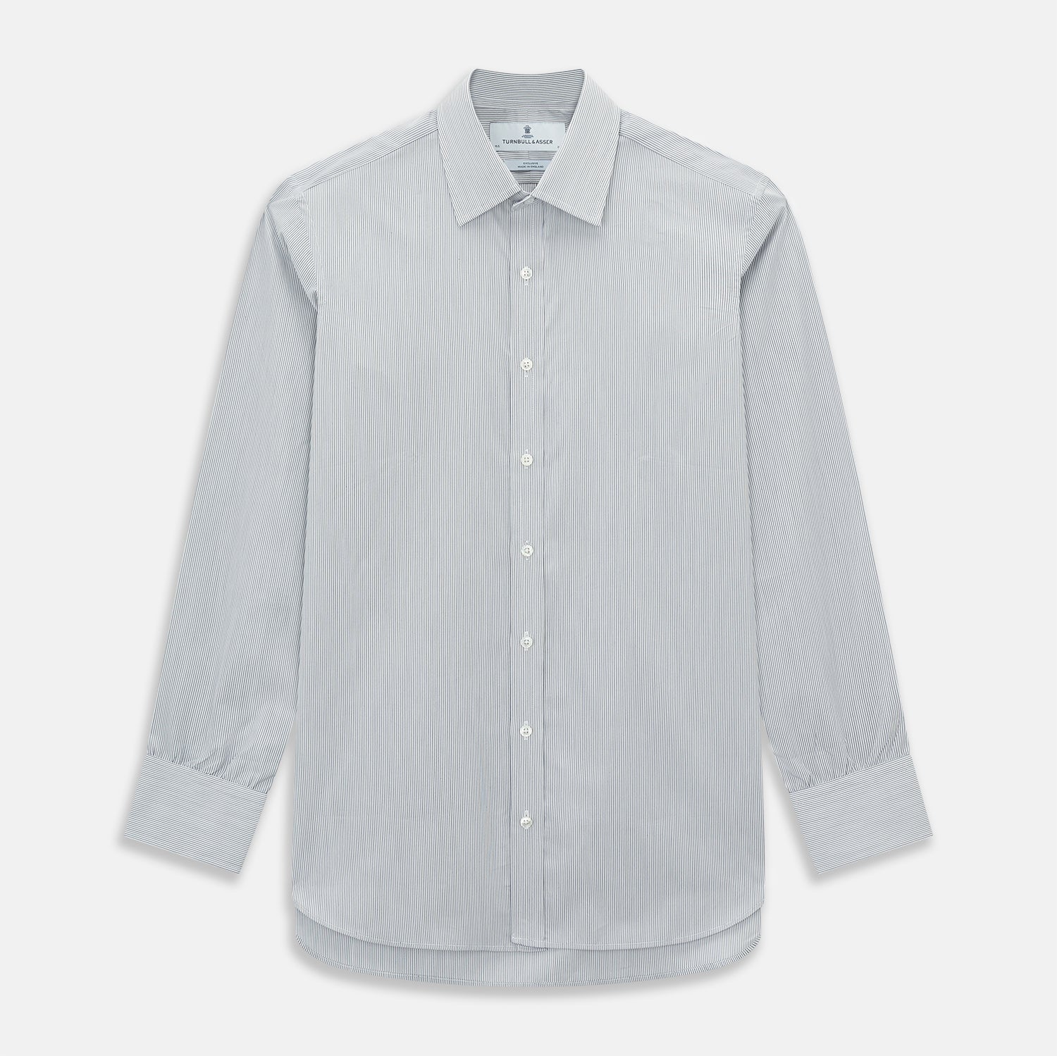 Navy Ripple Double Pinstripe Mayfair Shirt