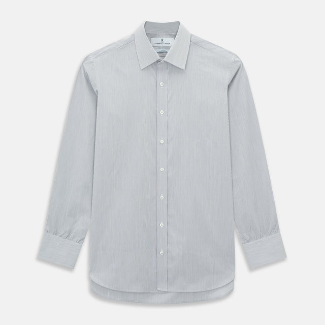 Navy Ripple Double Pinstripe Mayfair Shirt