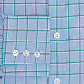 And Green Windowpane Mayfair Shirt