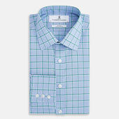 And Green Windowpane Mayfair Shirt