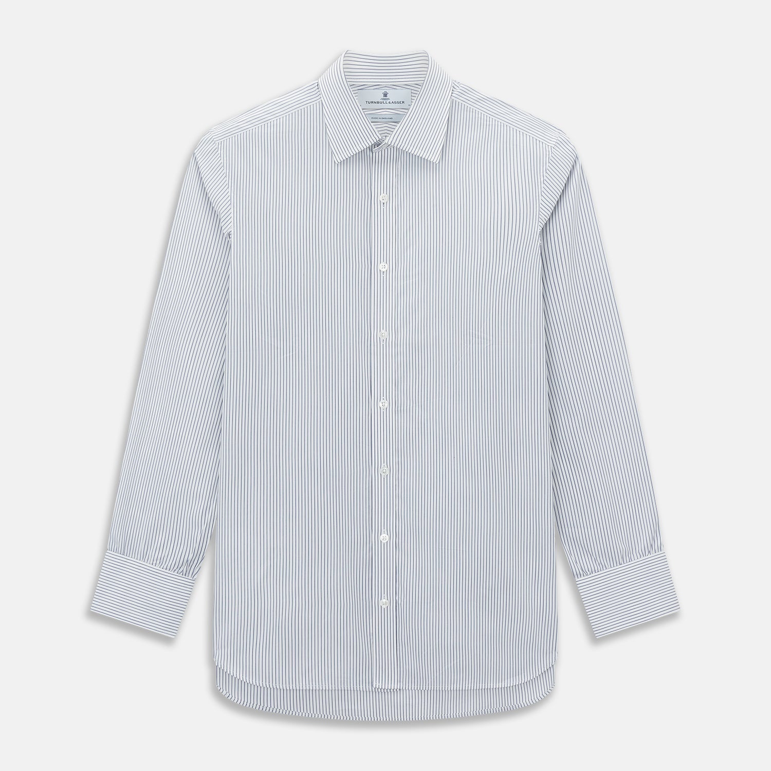 Navy Pair Stripe Mayfair Shirt