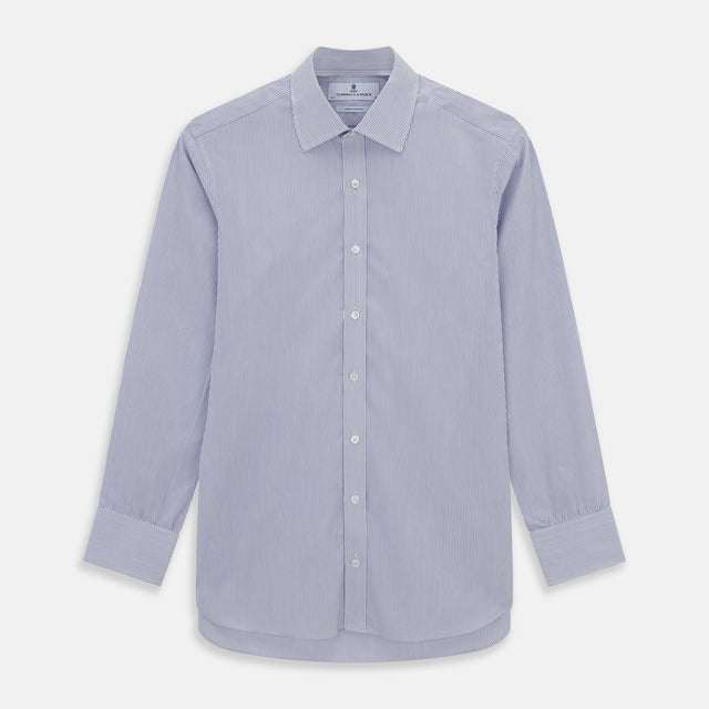 Blue Pinstripe Mayfair Shirt