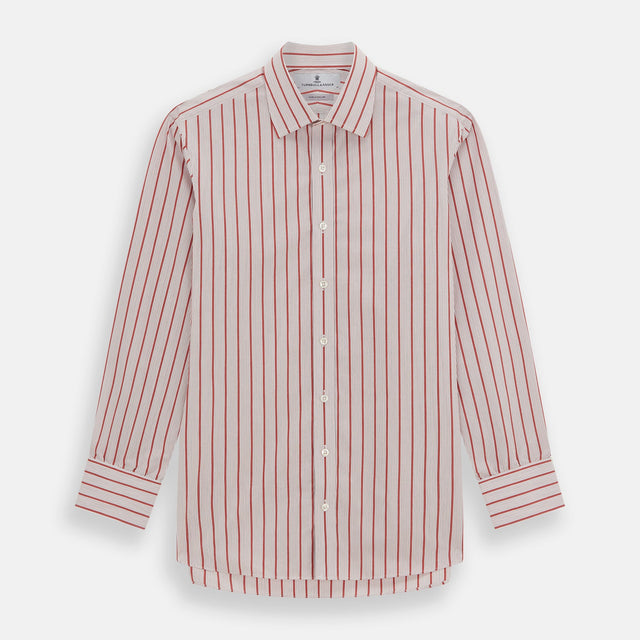 Red Multi Track Stripe Mayfair Shirt