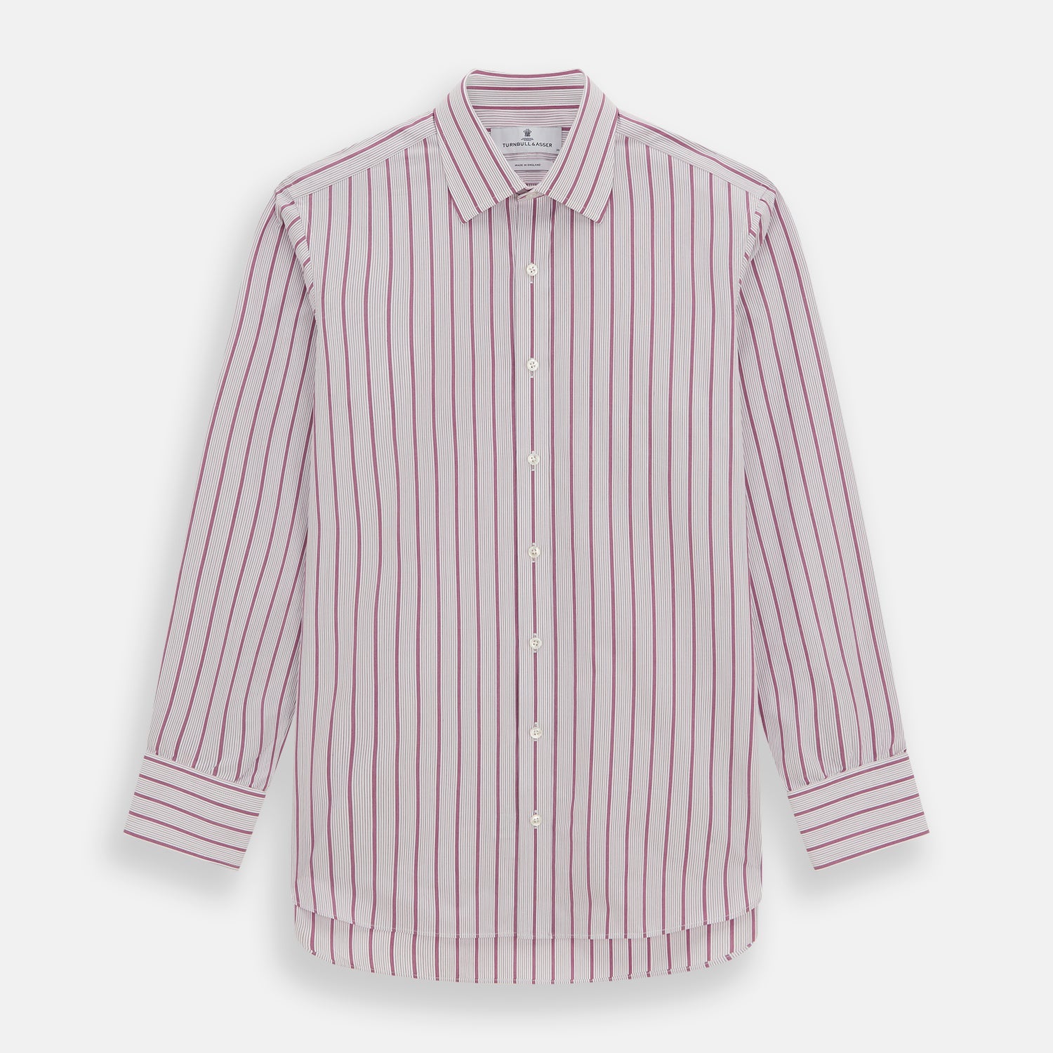 Purple Multi Track Stripe Mayfair Shirt