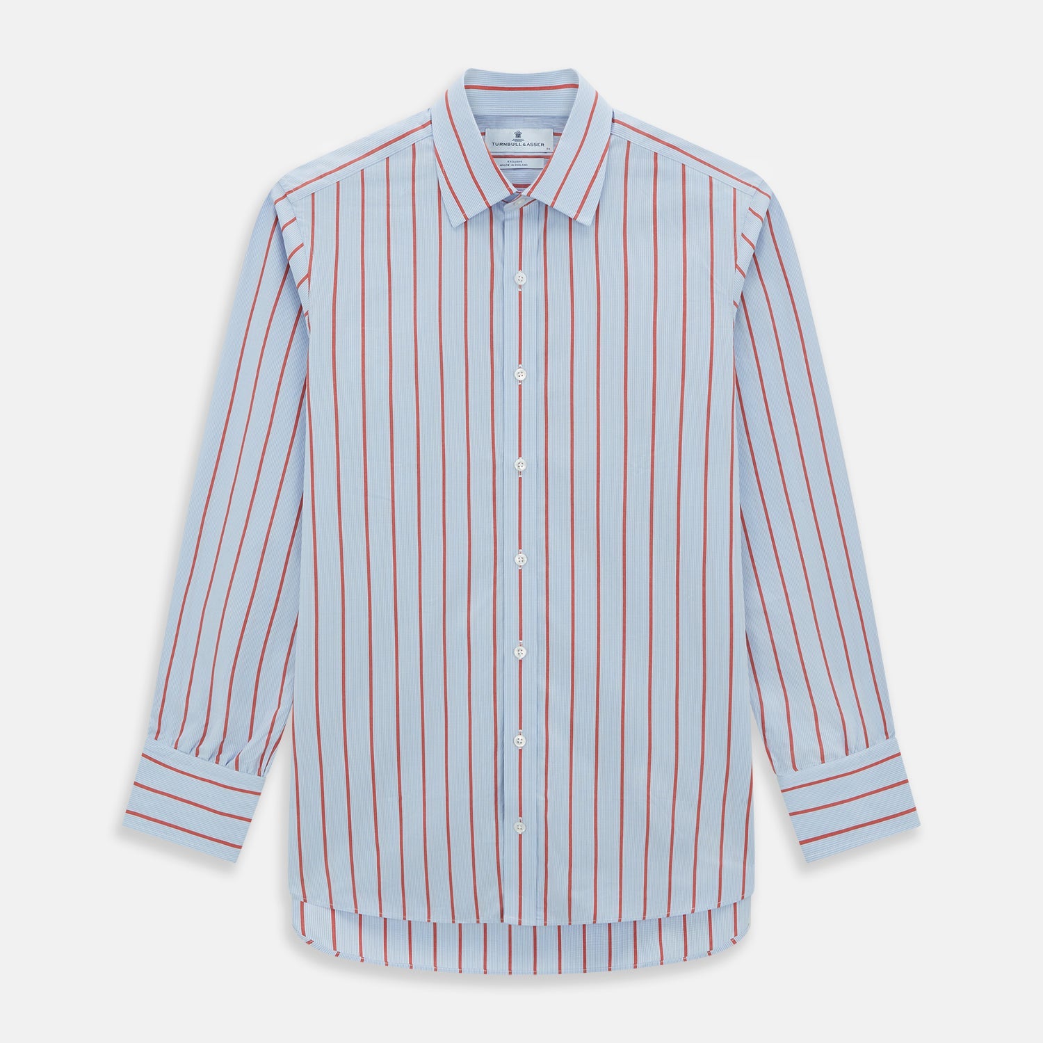 Red Track Stripe Mayfair Shirt