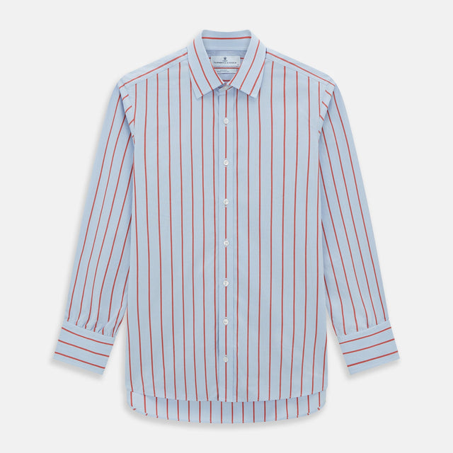 Red Track Stripe Mayfair Shirt